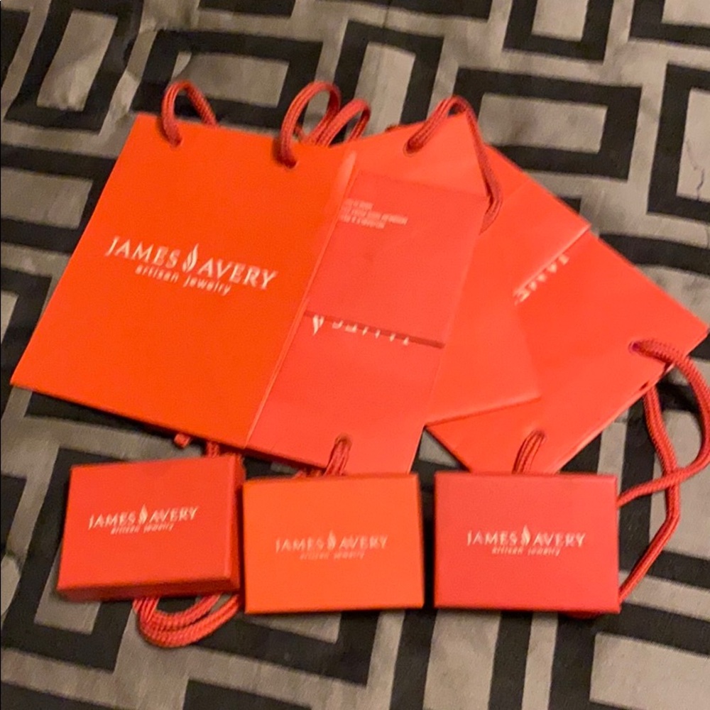 James Avery gift bags and boxes